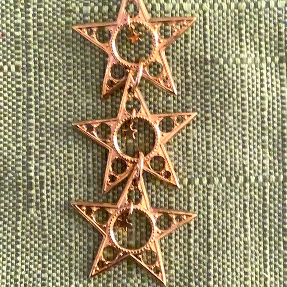 Kirk’s Folly Gold Tone Star Earrings - Picture 5 of 7